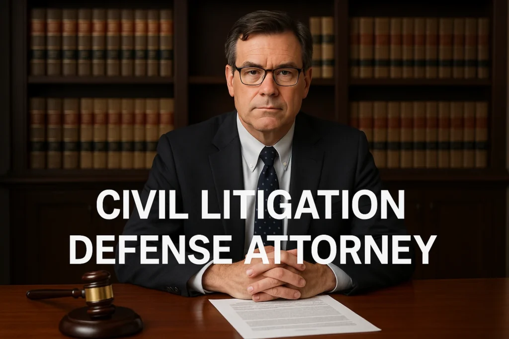 Civil litigation defense attorney